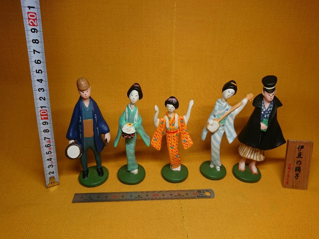 【美品】人形　伊豆の踊子　彫像　置物　インテリア　工芸品　美術品　A2908