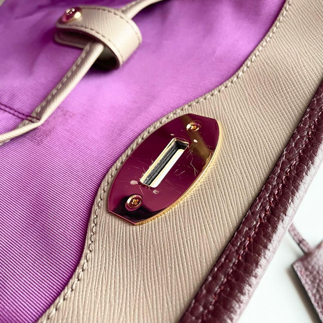 ADMJ エーディーエムジェー ベラトート ハンドバッグ ターンロック ほぼ新品