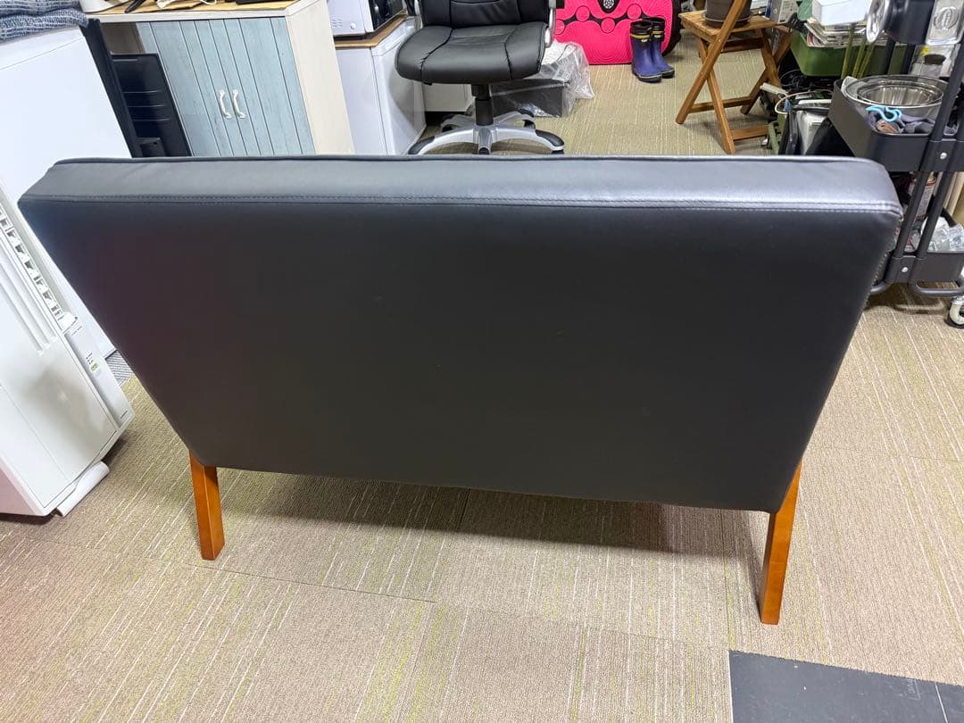 【ほぼ新品】ニトリ　2人掛けソファー（Nシールドルッキ2 BK/MBR）