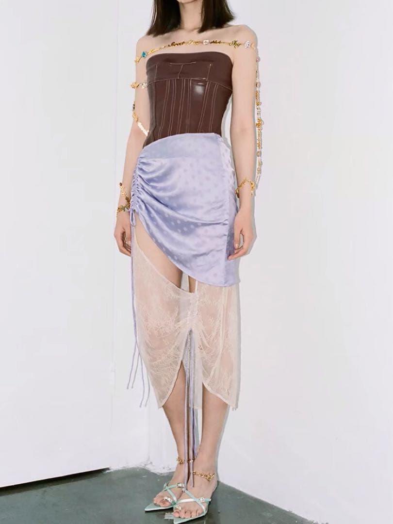 Nodress コルセット　トップス　茶色　ブラウン　Sサイズ　レア　新品