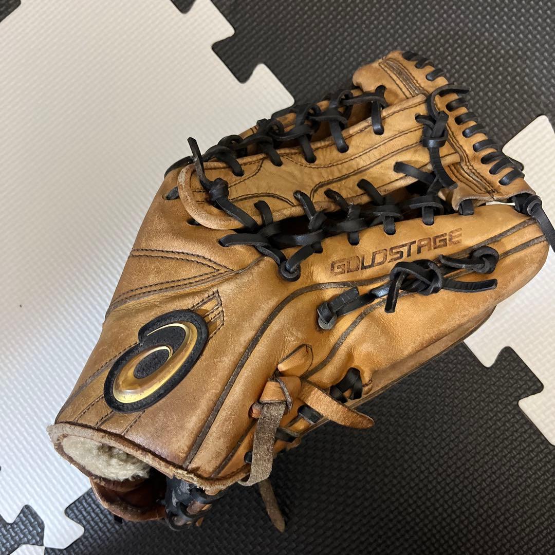 ASICS GOLDSTAGE 硬式グローブ ブラウン