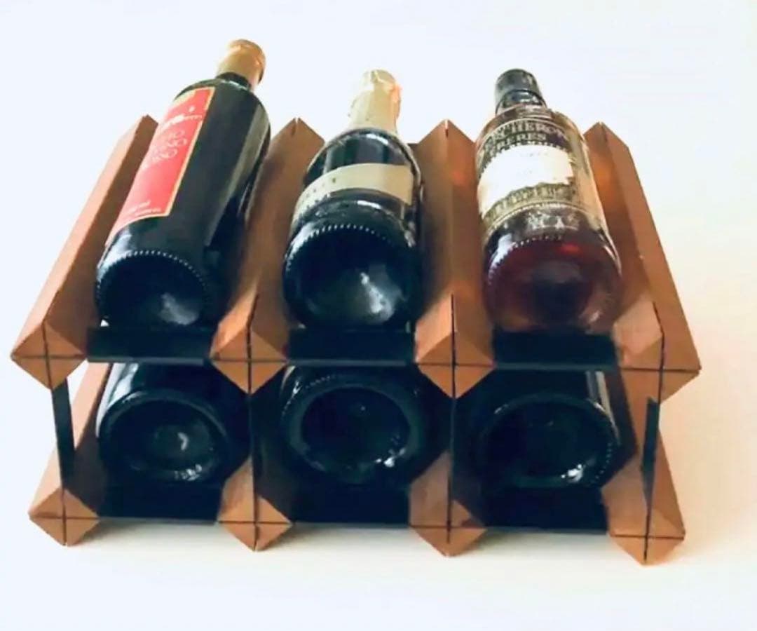 ワイン付きます★オブジェにも素敵〜な【ワインラック】横置き、縦置きが可能★美品〜