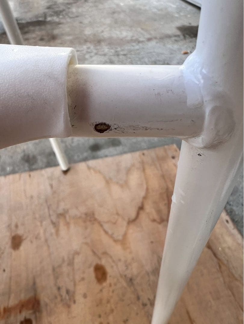 IKEA ADDE チェア 4脚セット ホワイト スタッキング 椅子