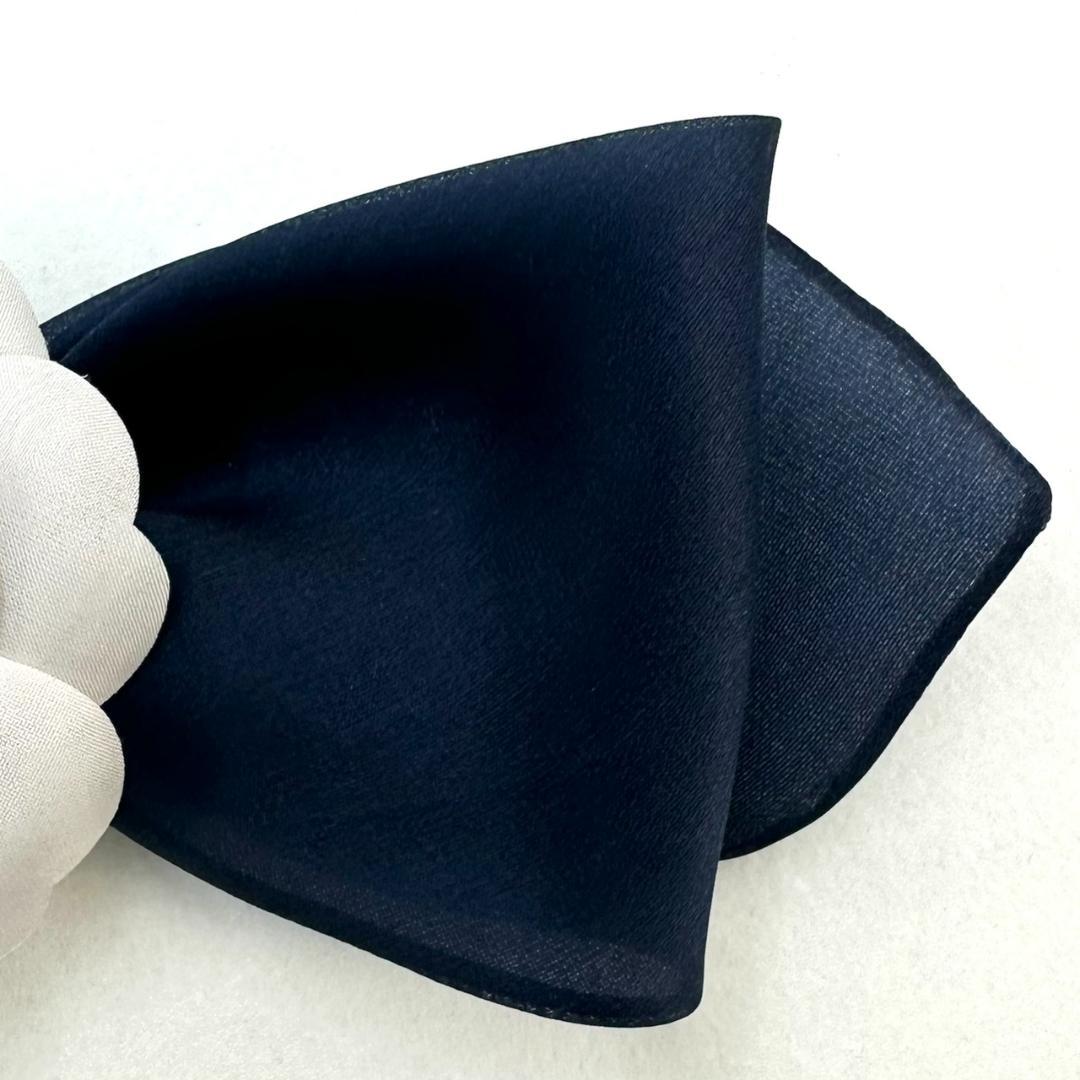 CHANEL シャネル カメリア リボン ヴィンテージ コサージュ ネイビー 白