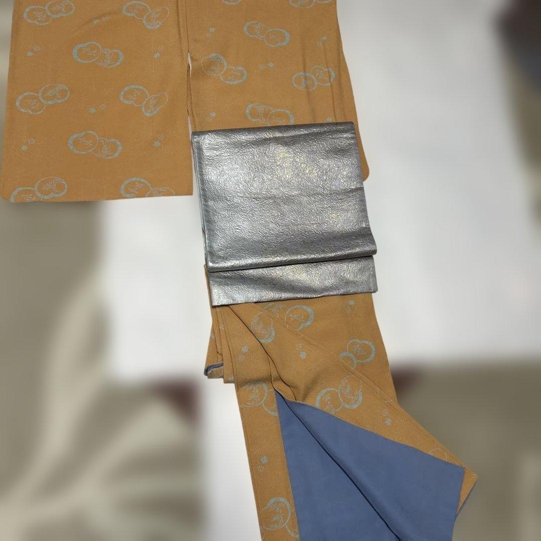 着物　ちりめん小紋　ジュサブロー トールサイズ 裄長