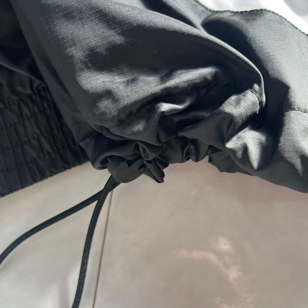 アディダス ビッグトレフォイル ナイロンジャージ 白黒 XL