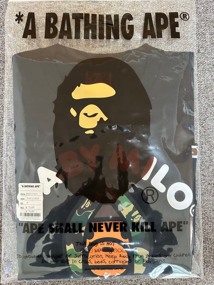 (新品)A BATHING APE BABY MILO ロングスリーブTシャツ