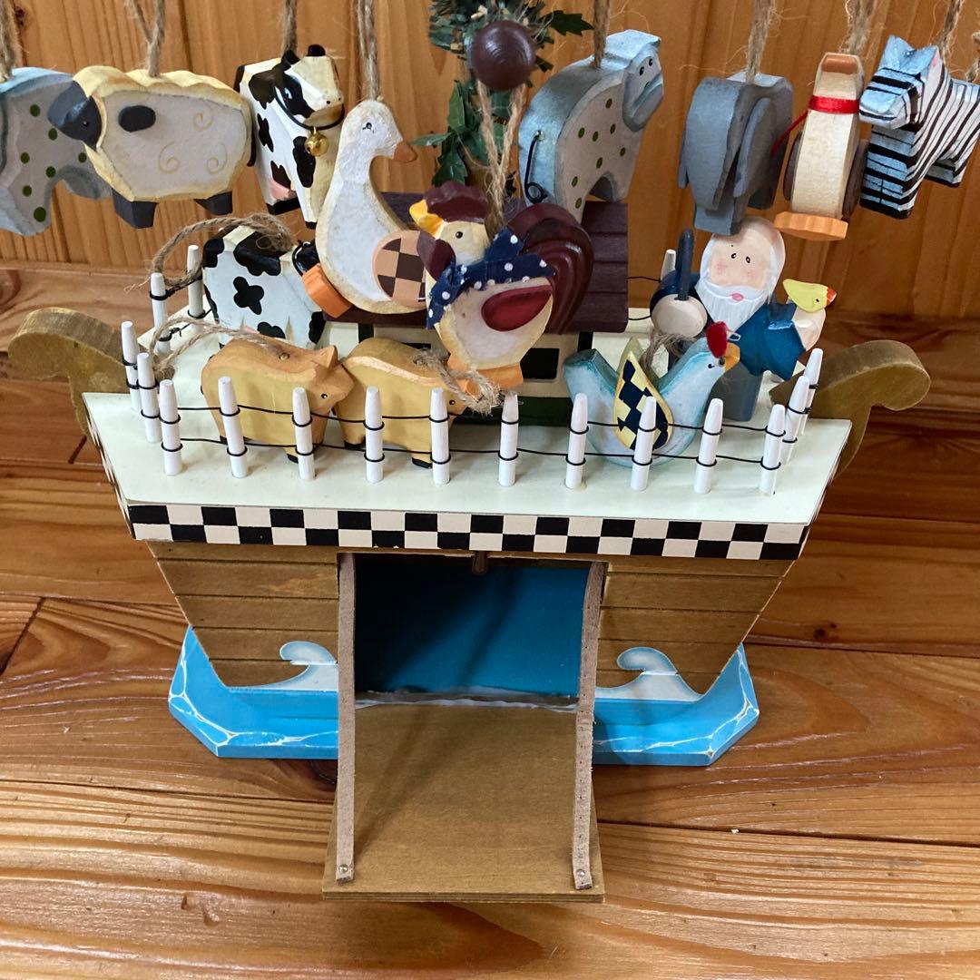 【希少】ノアの方舟　動物　クリスマス飾り　置物　テーブルピース