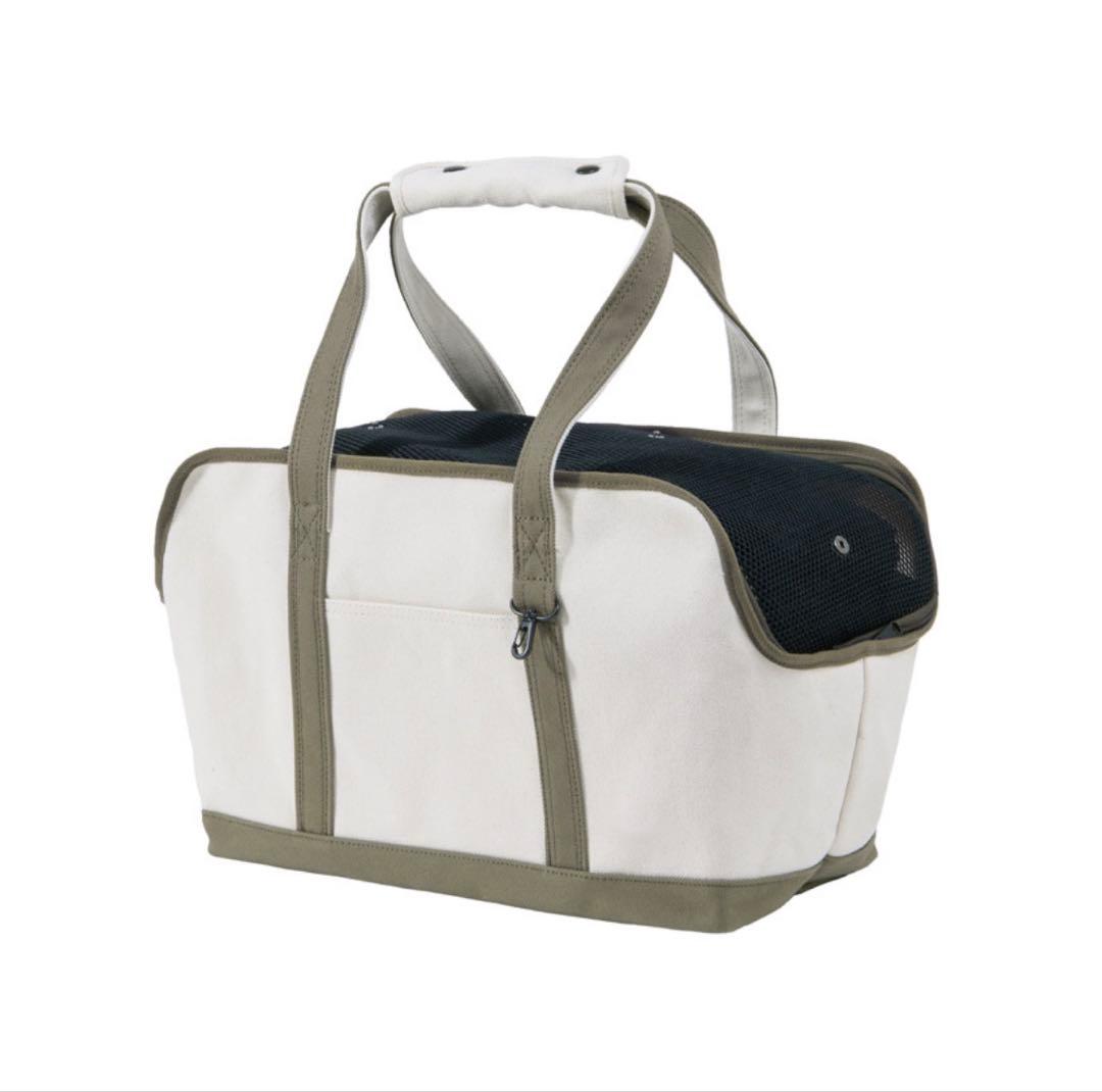 freestitch　スクエア トート　犬用キャンバスキャリーバッグ　底板ボア付