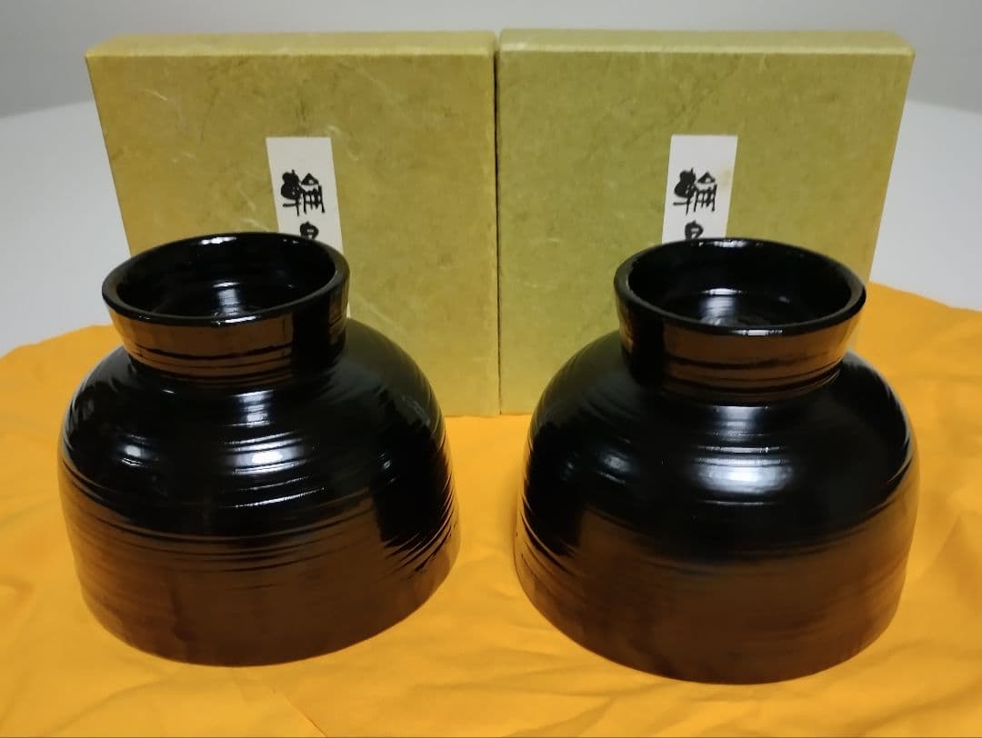 輪島塗　内根来　合鹿椀　2客