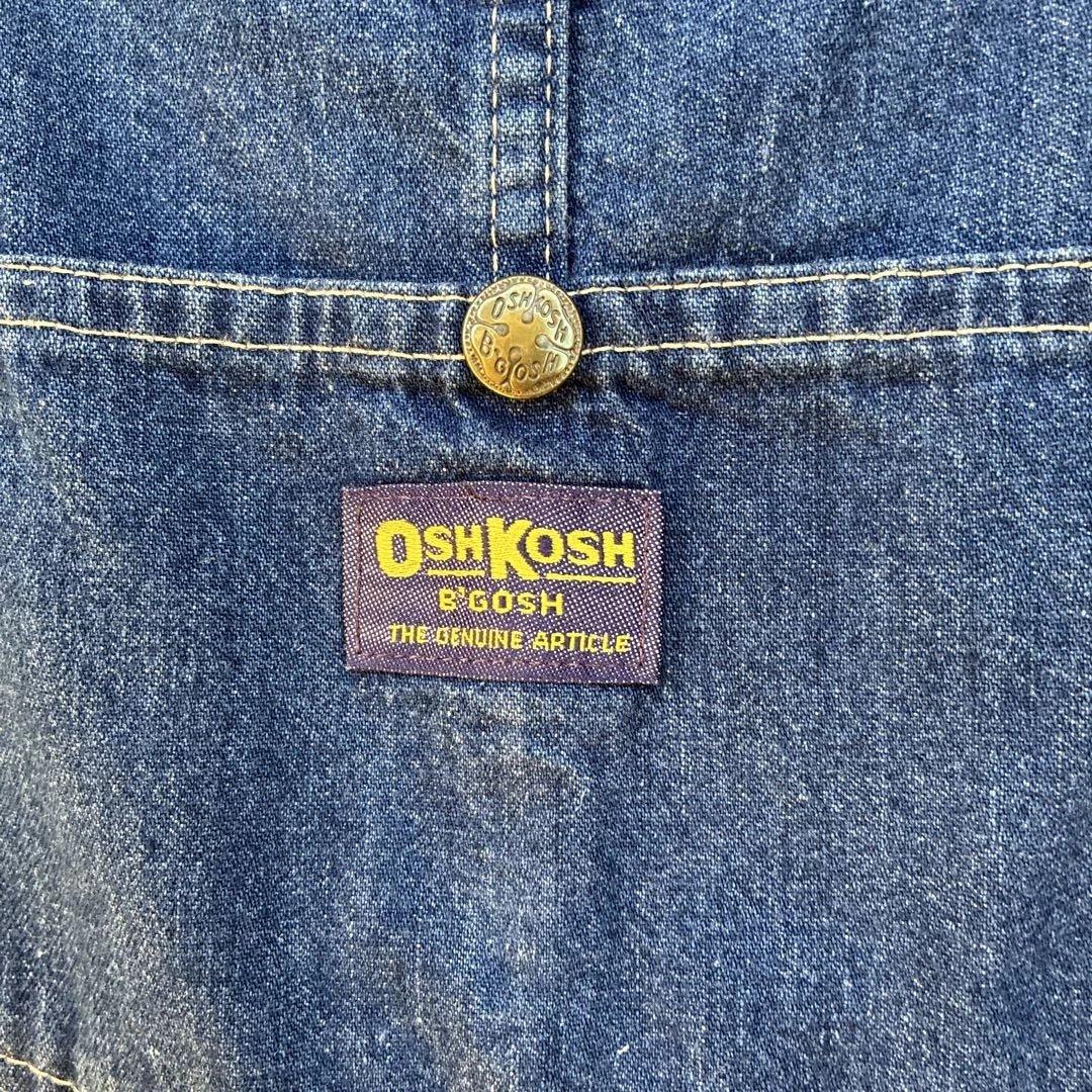 オーバーオール　オシュコシュ　アメリカ製USA70s インディゴブルーデニム古着