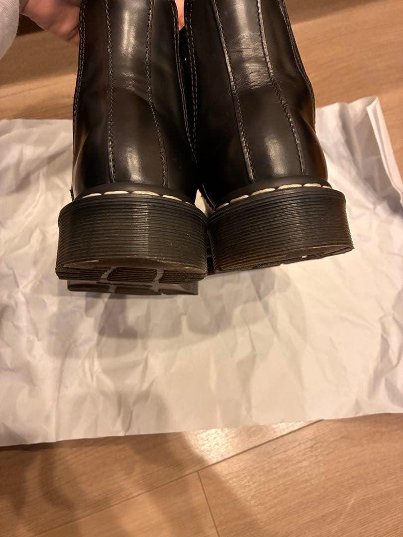 ドクターマーチンチェルシーブーツ　23cm ホワイトステッチ