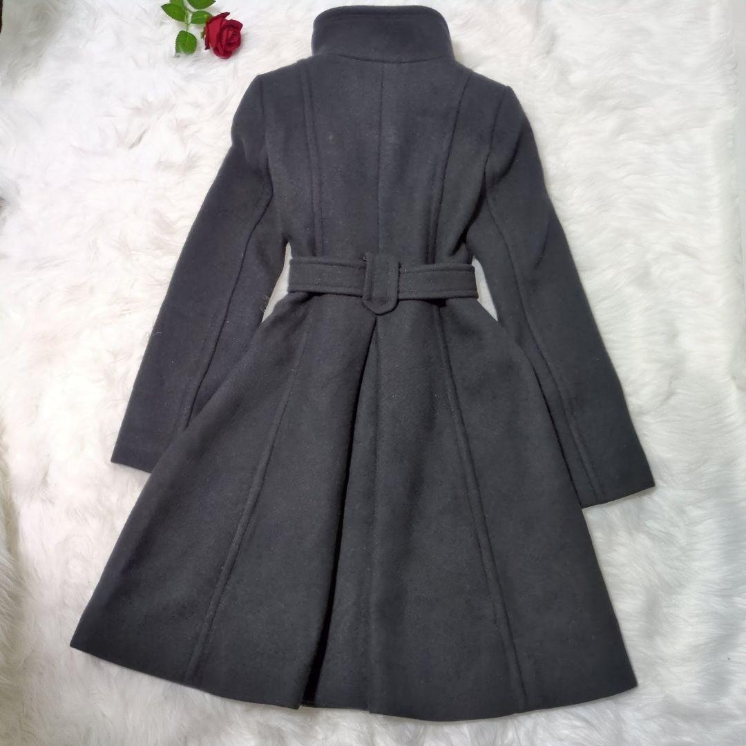 appleバーバリーブルーレーベル フォックスファー ロングコート 38