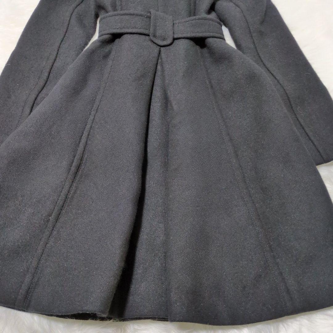 appleバーバリーブルーレーベル フォックスファー ロングコート 38