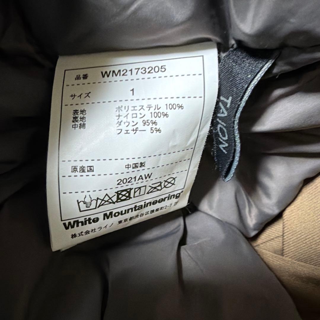 TAION×White Mountaieeringダウンジャケット