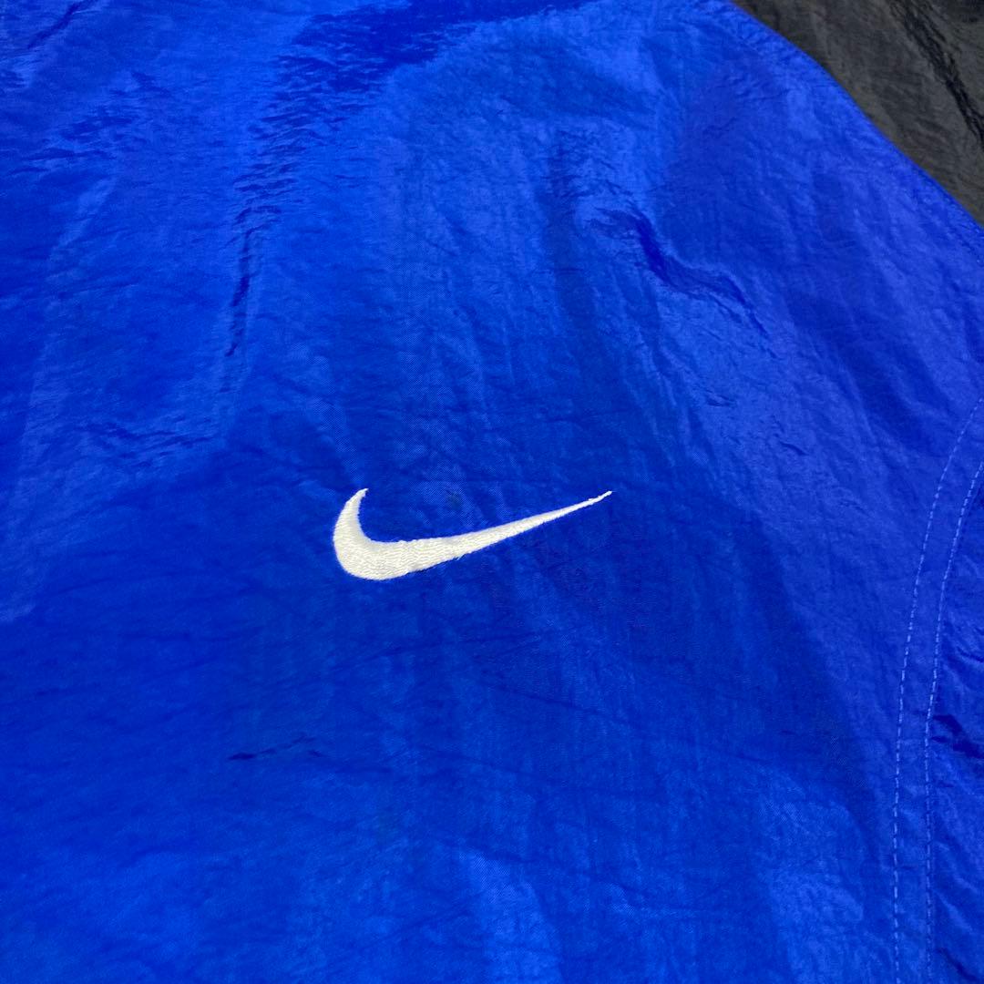 NIKE 90s 銀タグ ナイロンジャケット ビッグスウッシュロゴ XXL