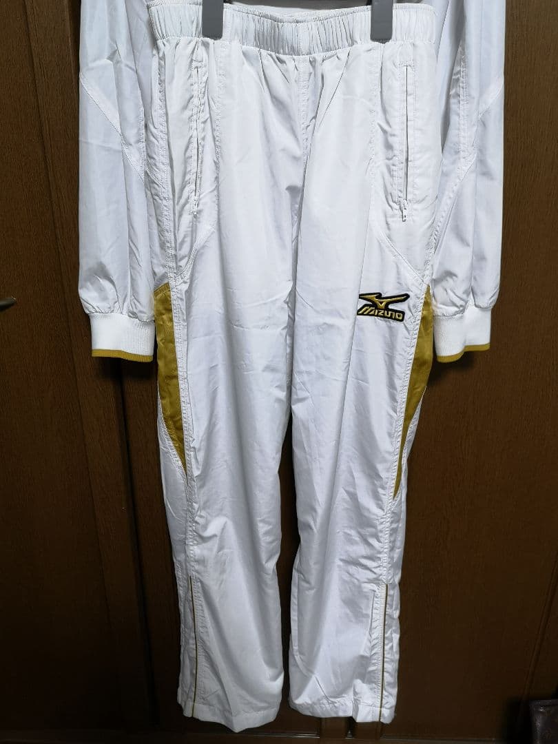 Mizuno Pro ジャージ セットアップ ホワイト/ゴールド サイズO