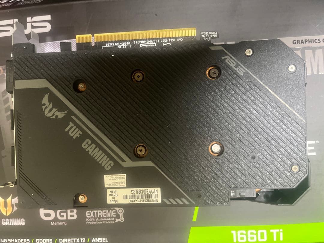 グラフィックボード・グラボ・ビデオカード ASUS TUF GAMING GeForce GTX 1660 Ti