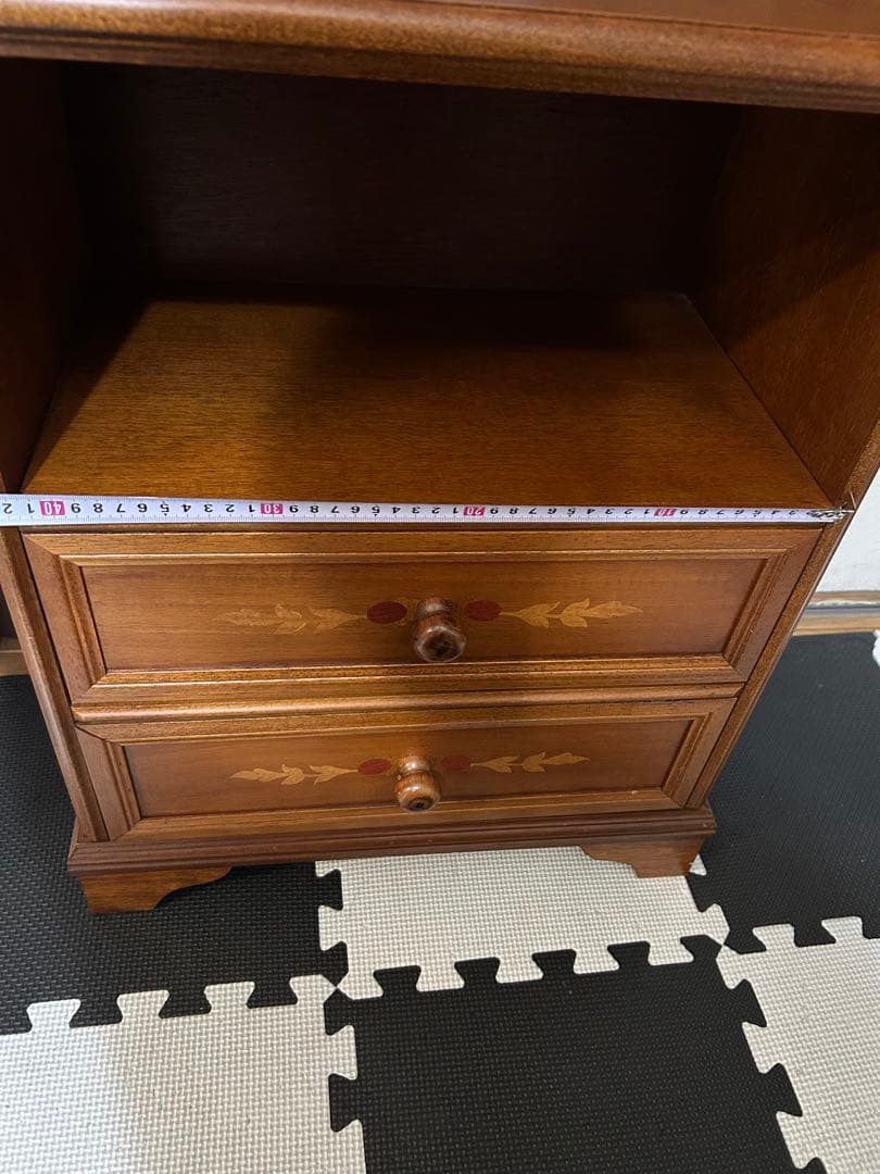 象嵌　キャビネット　サイドチェスト　サイドテーブル　アンティーク　ヴィンテージ