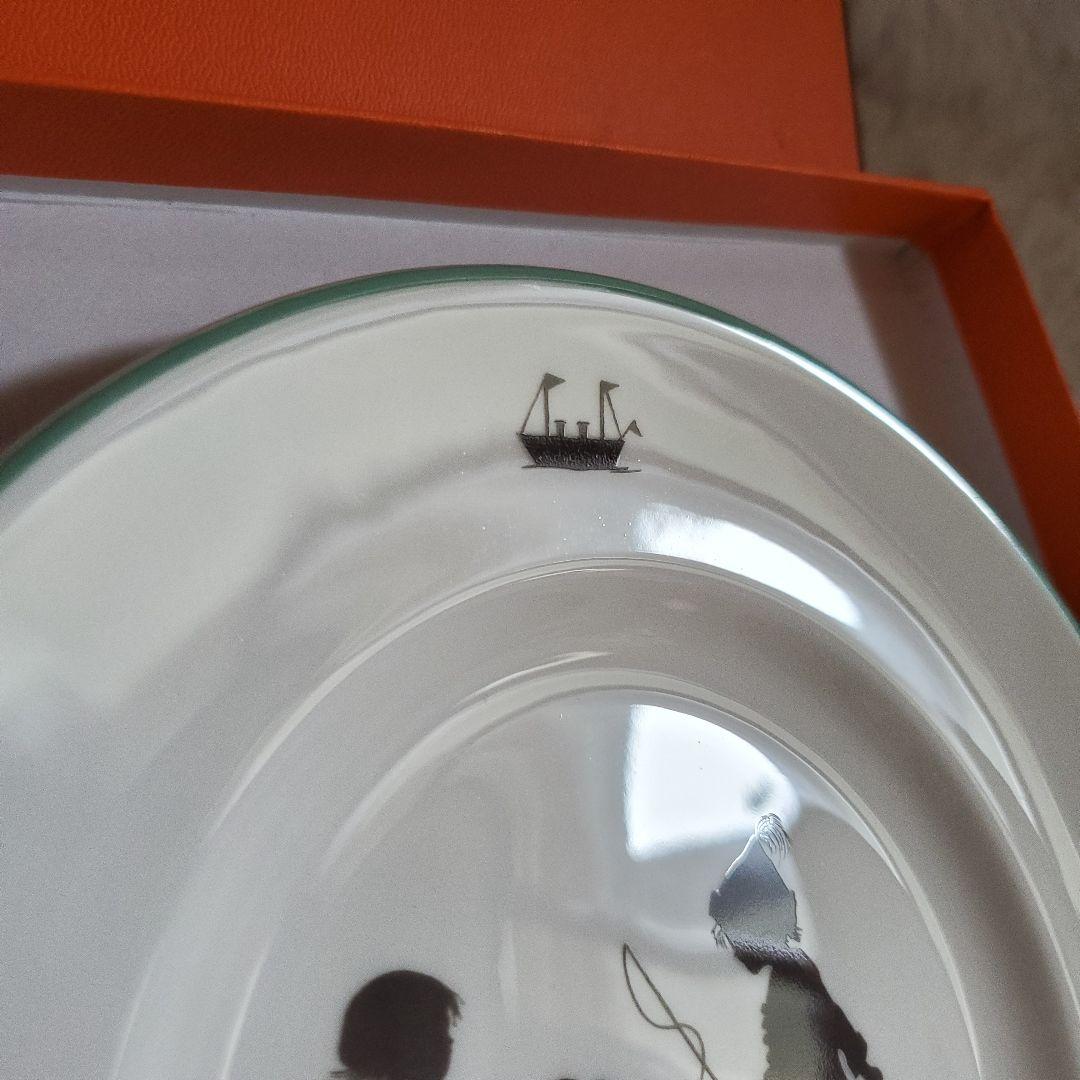 極美品 HERMES エルメス シルエット デザートプレート 20cm 箱付