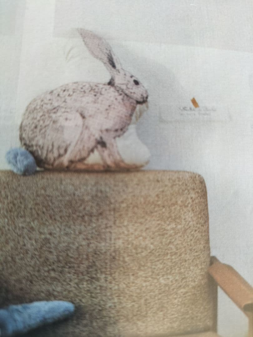 フェリシモ★しっぽに癒やされるアニマルクッション★うさぎ