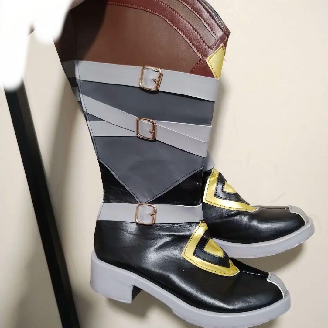 ぬ*読様 激レア 三分妄想 原神 レザー 衣装 ウィッグ 靴 フルセット 販売終