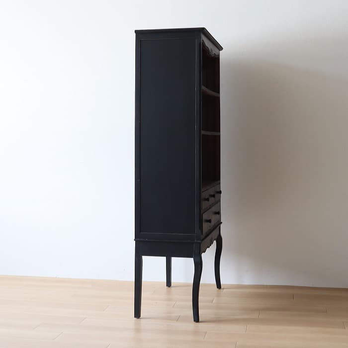 【blue gray】ブラック フレンチキャビネット