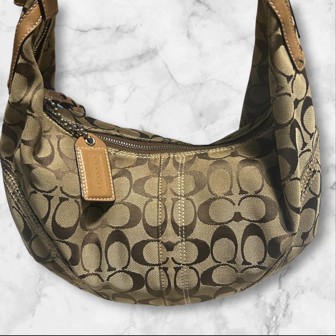 COACH ホーボー 三日月 ワンショルダー ショルダーバッグ ハーフムーン