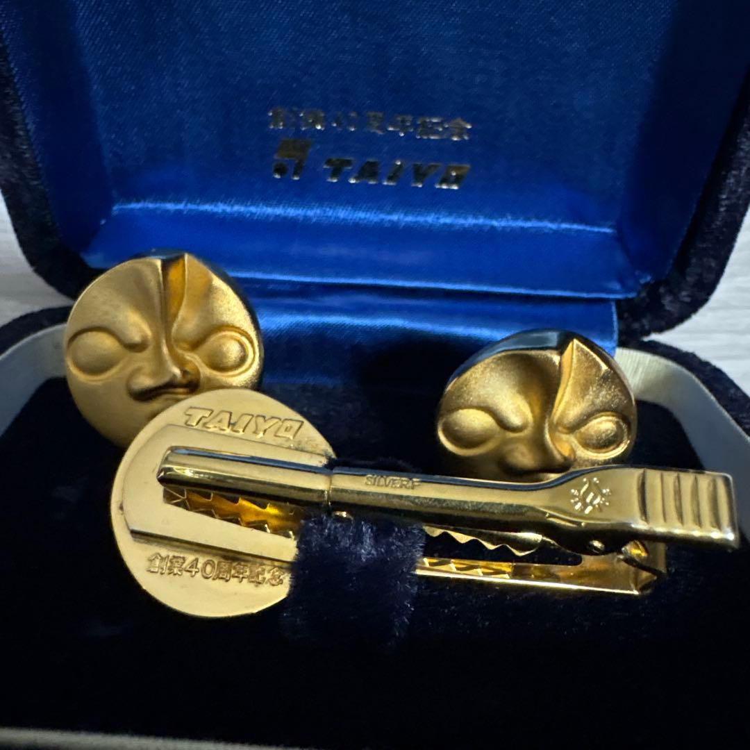 岡本太郎 TAIYO カフス タイピン セット 箱付