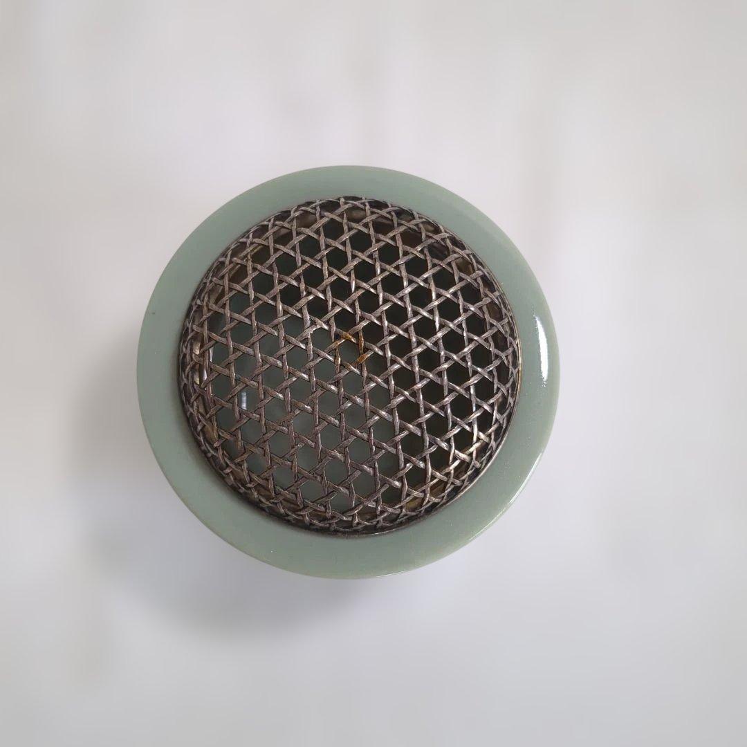 諏訪蘇山 青磁香爐 網目火屋 共箱