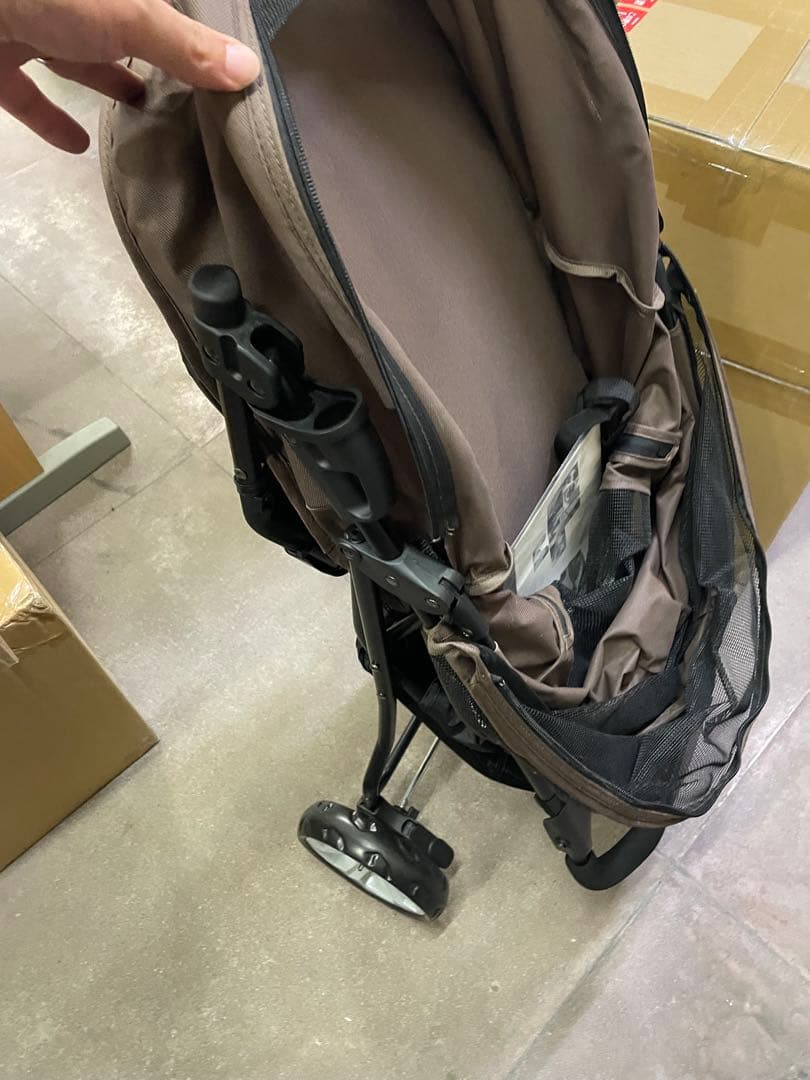 ペットカート　タンスのゲン　ブラウン