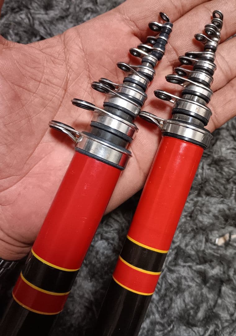 がまかつ がま磯 中硬2号5m & 硬調4号5m　まとめて2本