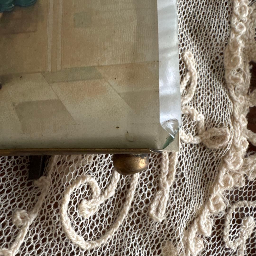 アンティークフォトフレーム　フランスアンティーク　天使　エンジェルフレーム