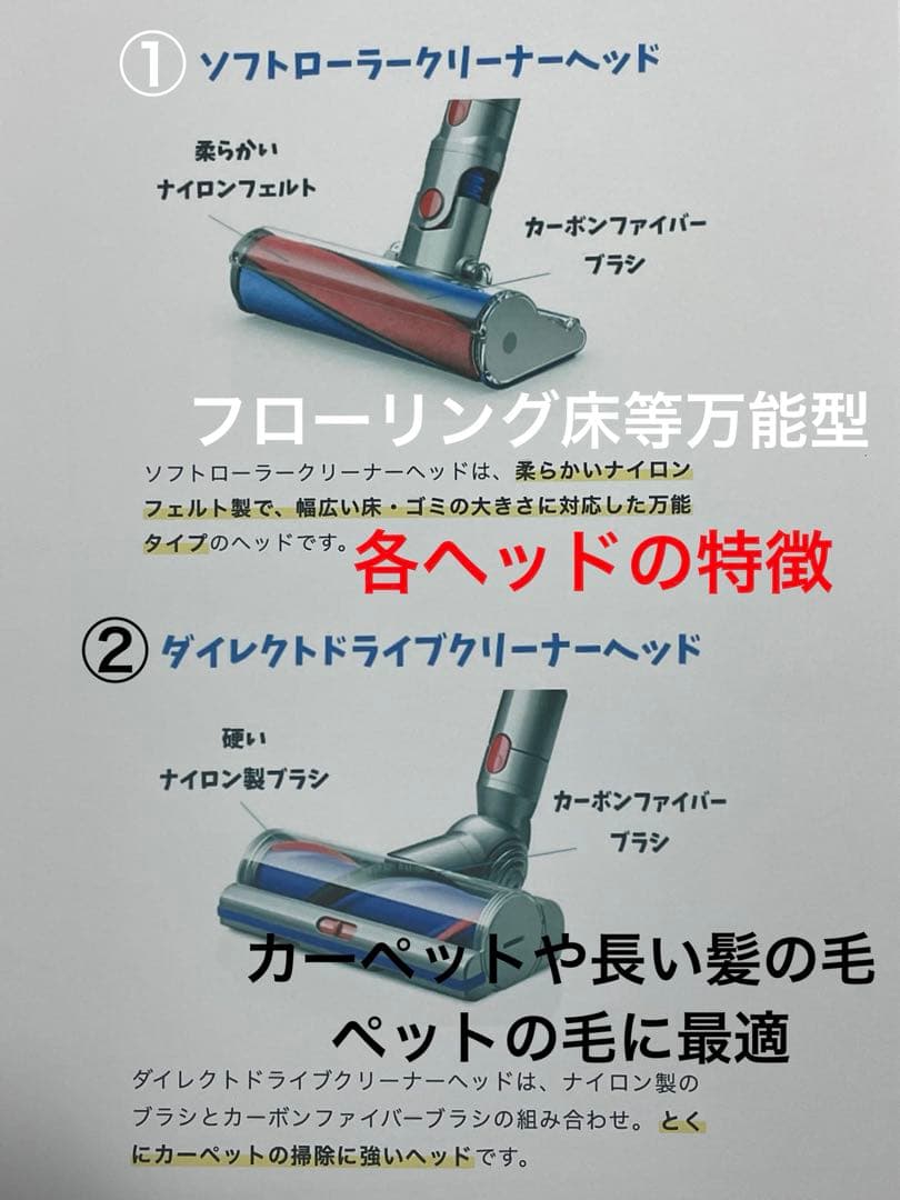 ダイソン③SV15V11 純正スタンド　新品伸縮パイプ　ヘッド選択式　フルパーツ