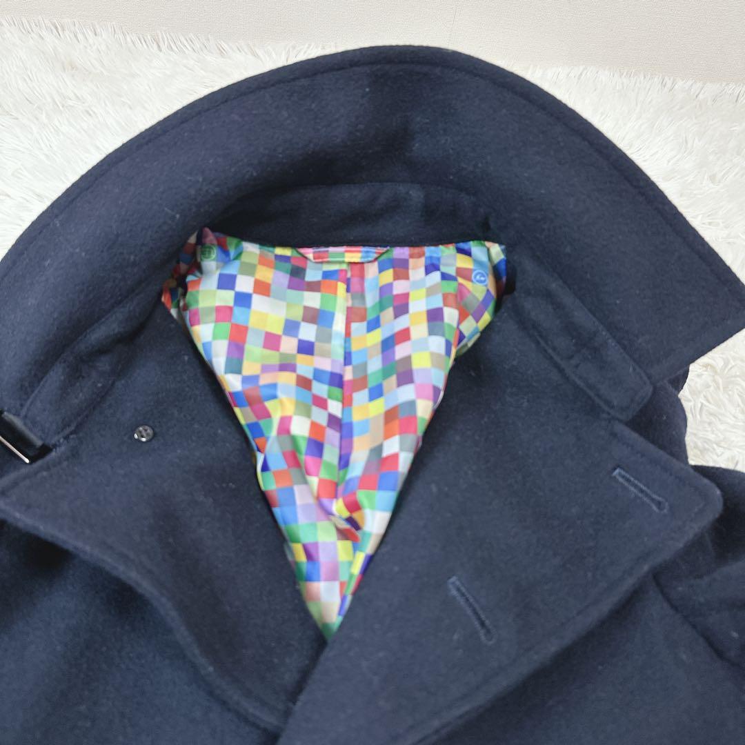 uniform experiment Pコート ダブルブレスト フード取外し可能