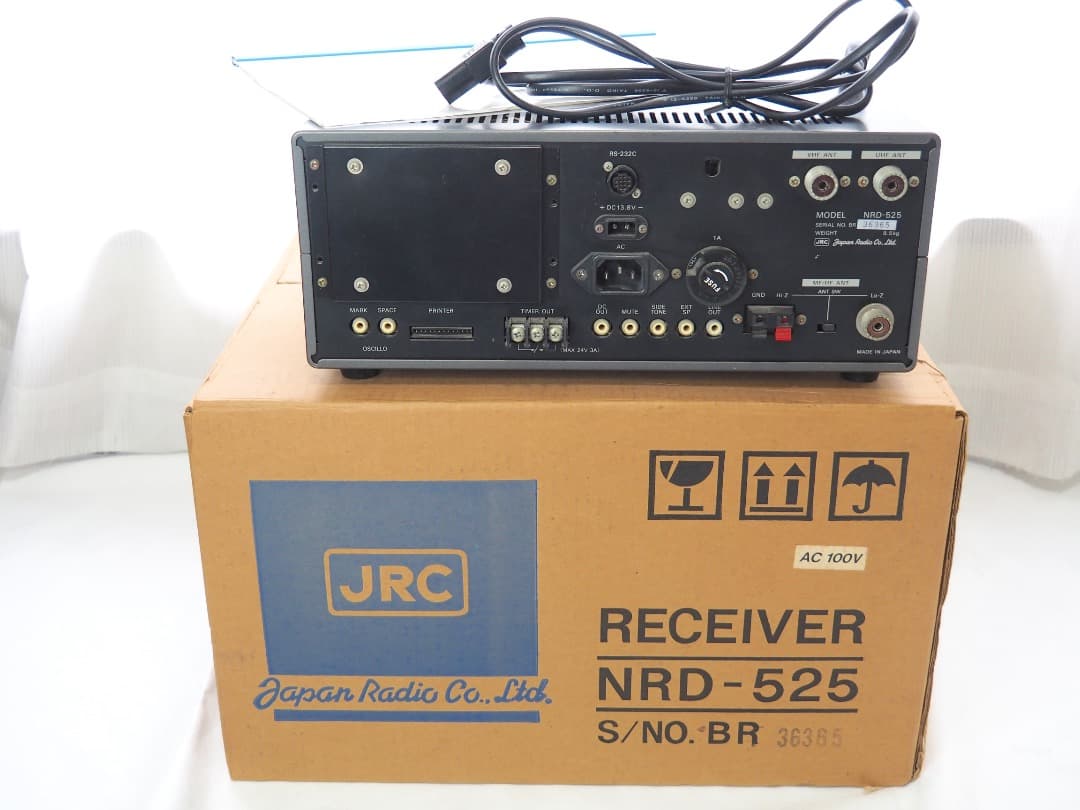 日本無線 JRC NRD-525 広帯域受信機 V.UHFコンバータ内蔵/元箱
