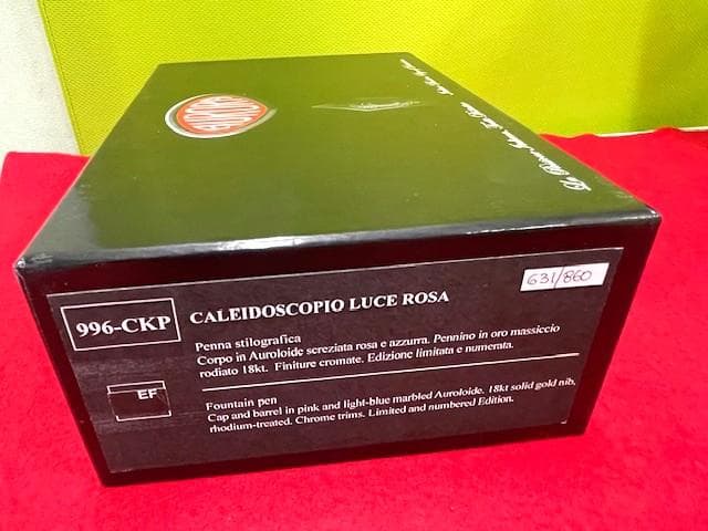 ほぼ未使用品 アウロラ カレイドスコーピオ ルーチェローザ 万年筆 EF 即送