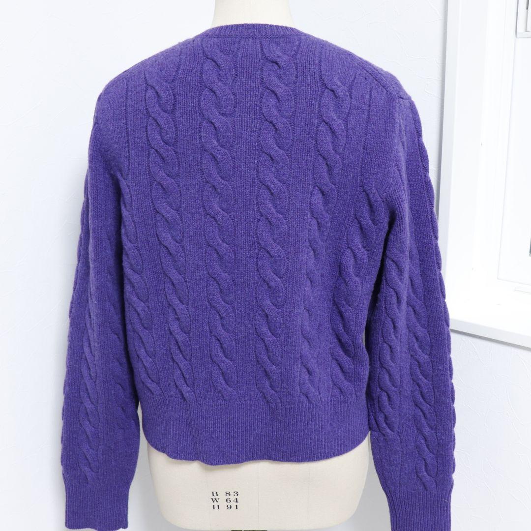 現行 POLO LALPH LAUREN 太ケーブルニット　カシミヤ混　　XL