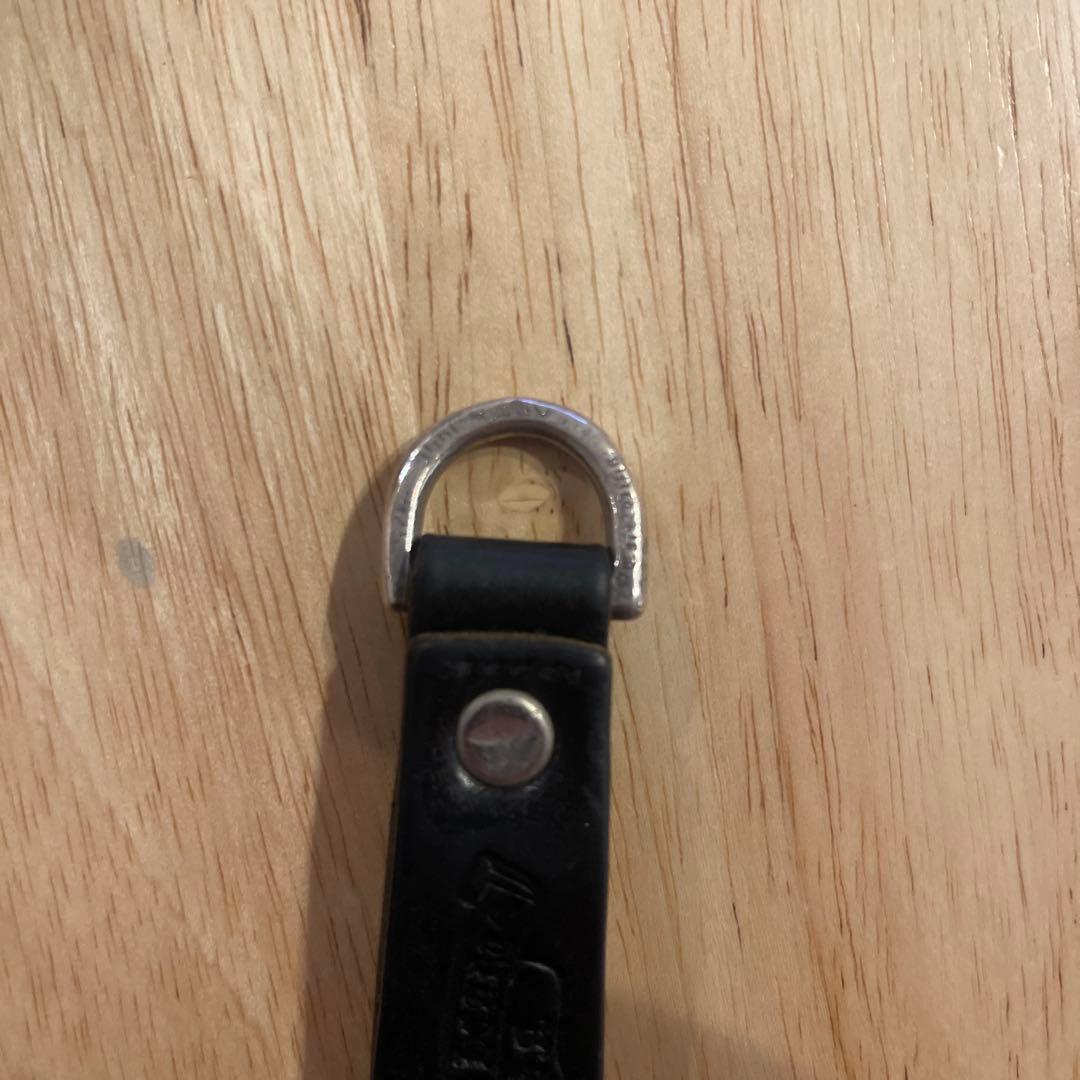 クロムハーツ　黒レザーキーホルダー