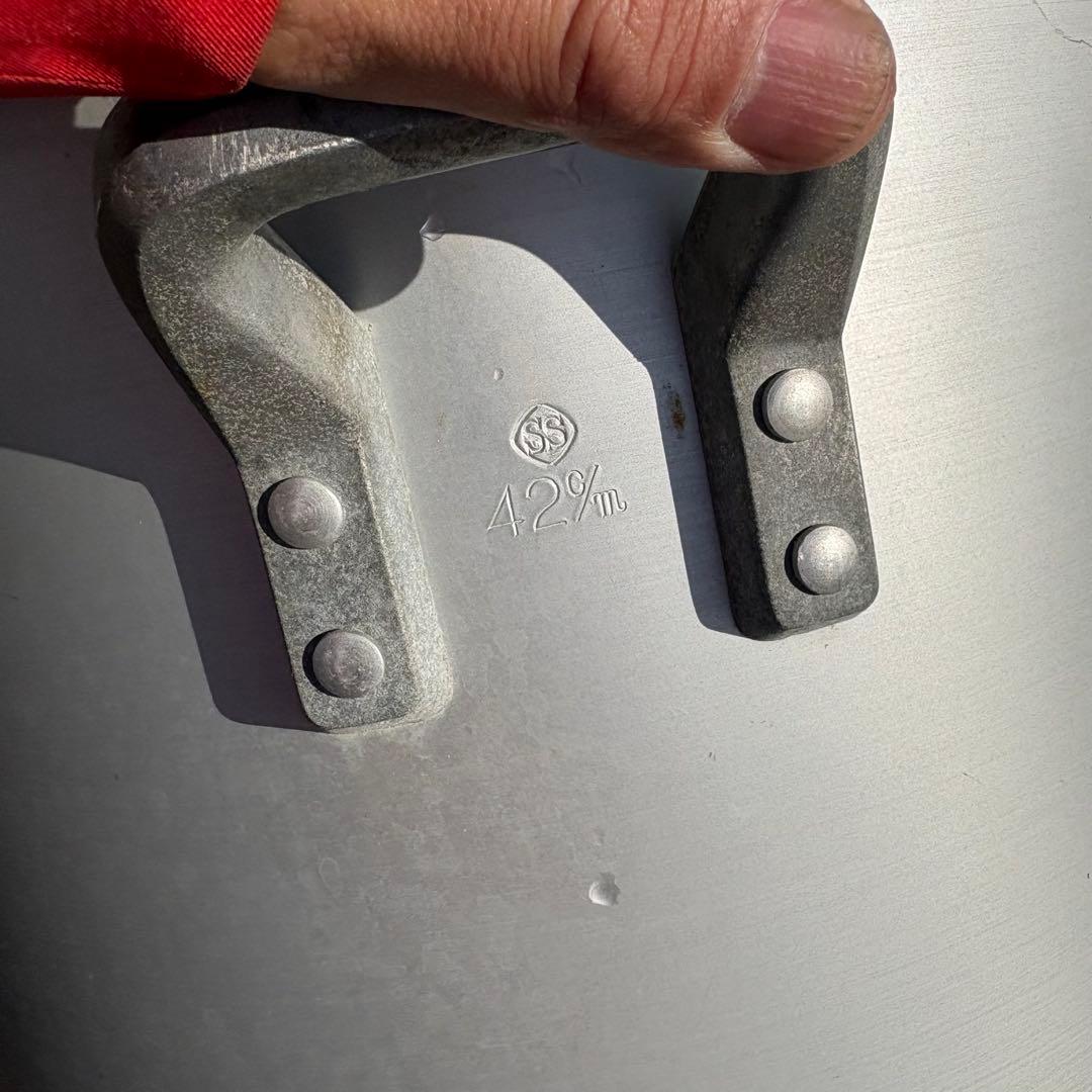 業務用 アルミ寸胴鍋 大型 2点セット 42/33cm フタ付き厨房 調理器具