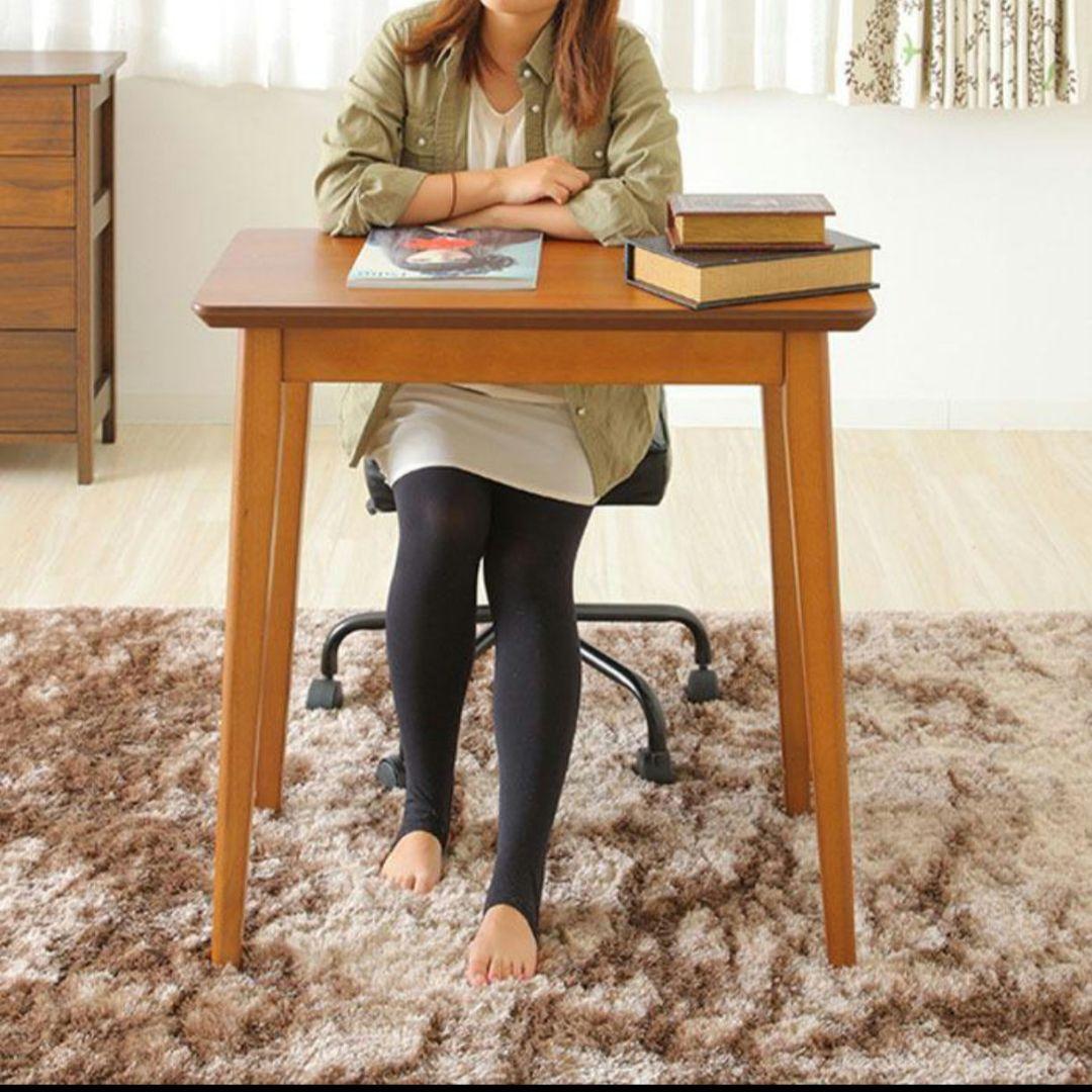 ダークブラウン デスク A4収納可　引き出し付き　作業デスク　コンパクト