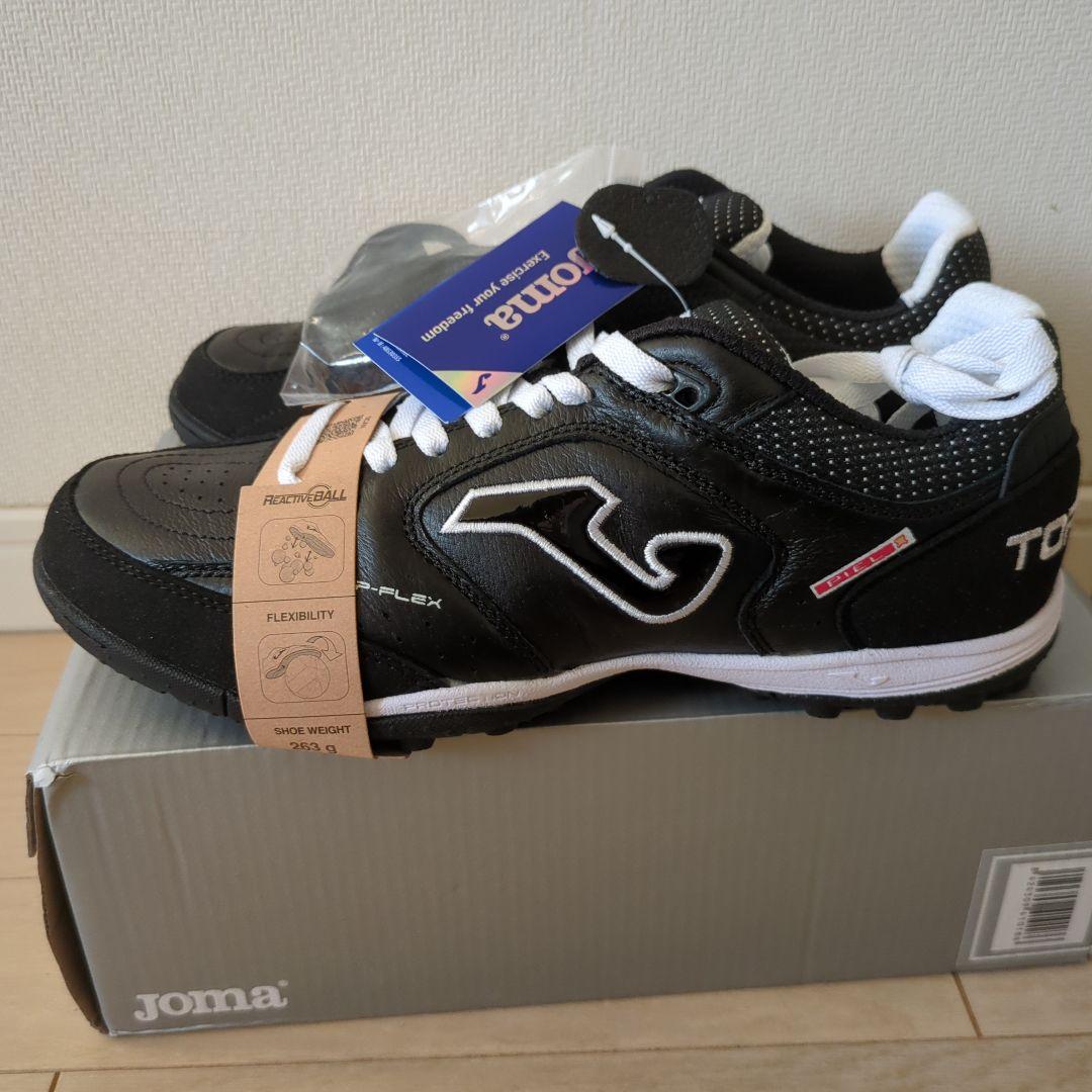 【新品】Joma TOP-FLEX フットサルシューズ 黒/白