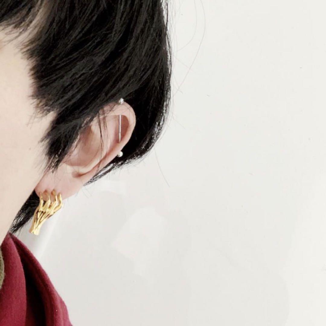 ha|za|ma 惹きずりこまれる運命のピアス ゴールド