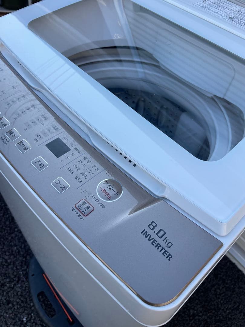 【福岡限定】　ヤマダセレクト　縦型洗濯機　8.0kg 2022年製