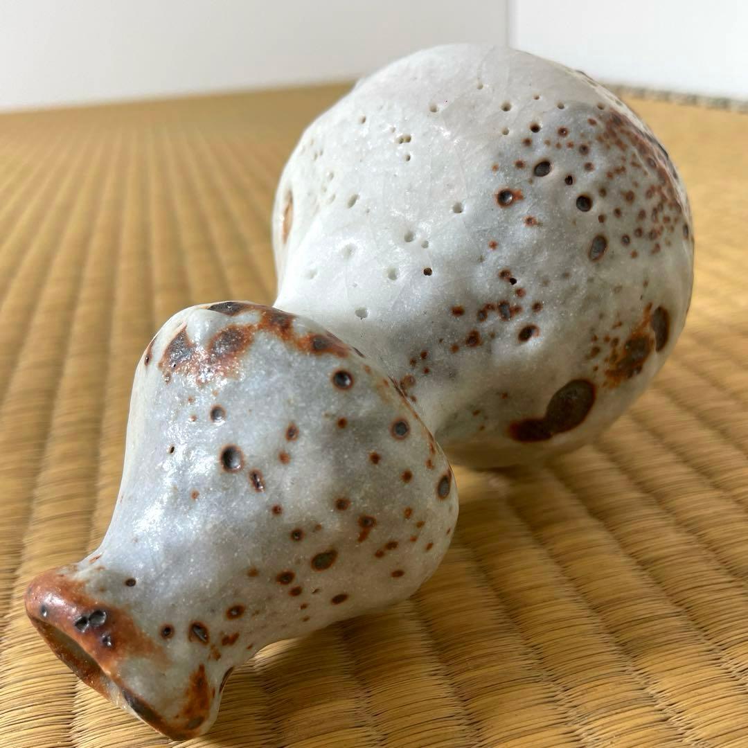 #XG475 陶芸家・鈴木五郎・志野徳利・花生・共箱・瀬戸焼・志野焼・茶道具