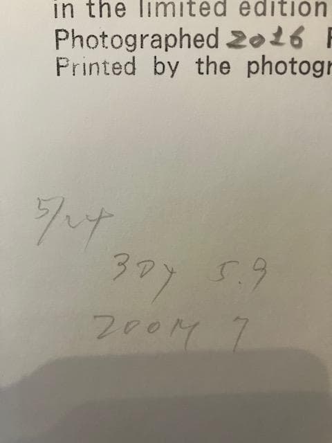 小瀧達郎 （ギャラリーバウハウス主宰）ゼラチンシルバープリント額装なし