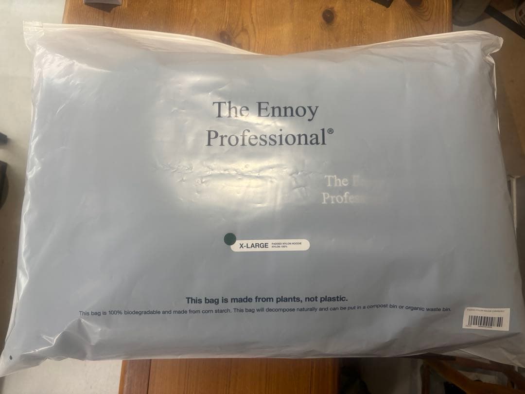 ENNOYスタイリスト私物PADDED NYLON HOODIEGREEN XL