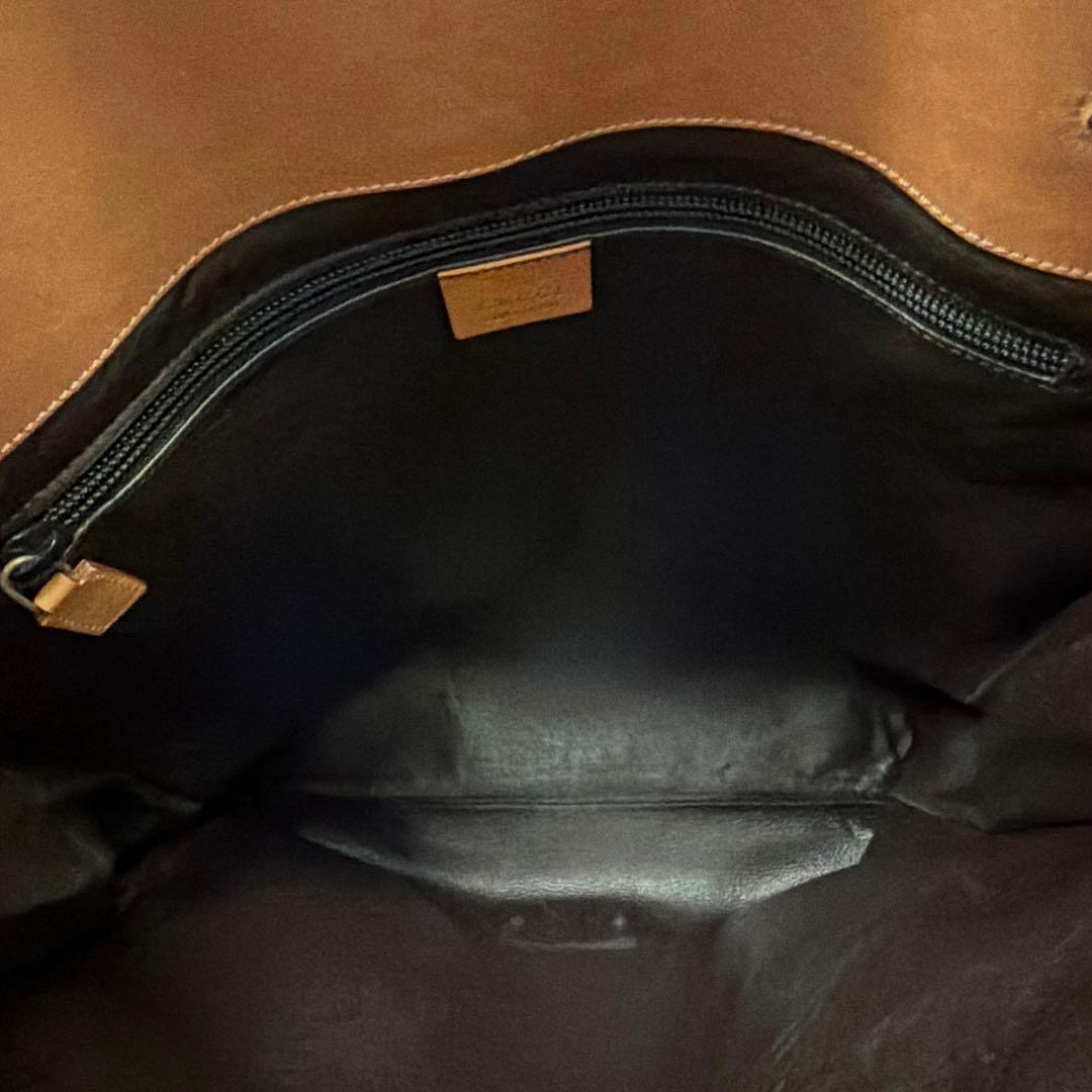 【希少✨】グッチ　レザー　ショルダー　トート　コントロールカード有り　92475