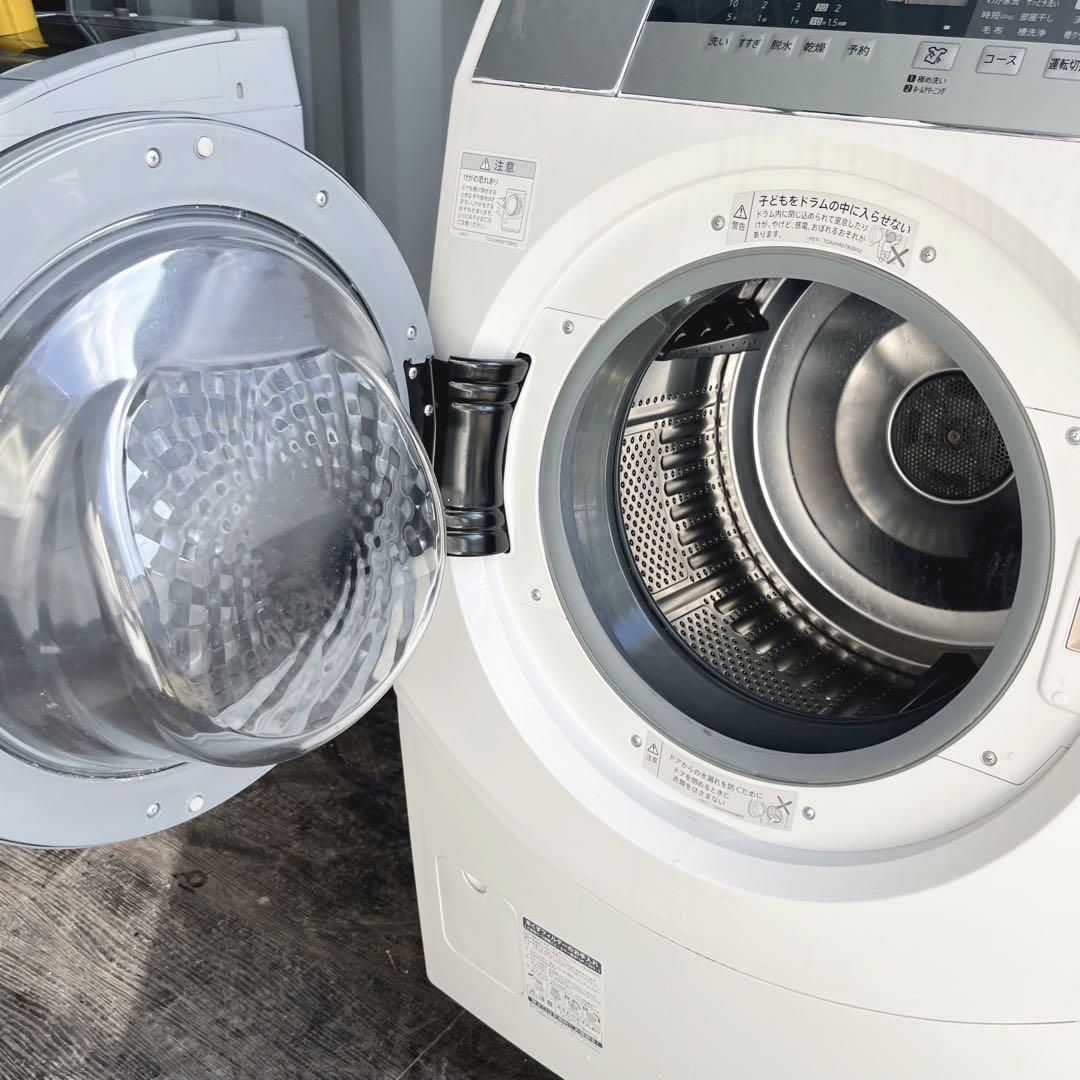 87取付無料！完動品！高性能SHARP熱乾燥搭載ドラム式洗濯機！冷蔵庫