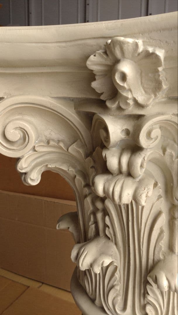 1m 古代ギリシャ建築柱 コリントピラー支柱台座コラム花台歴史西洋置物インテリア